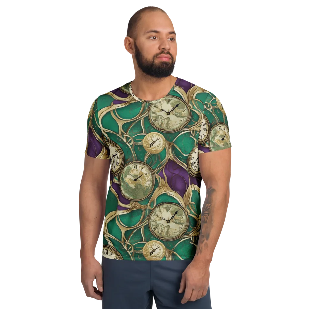 Horological Garden on Men's Athletic T-Shirt — Front