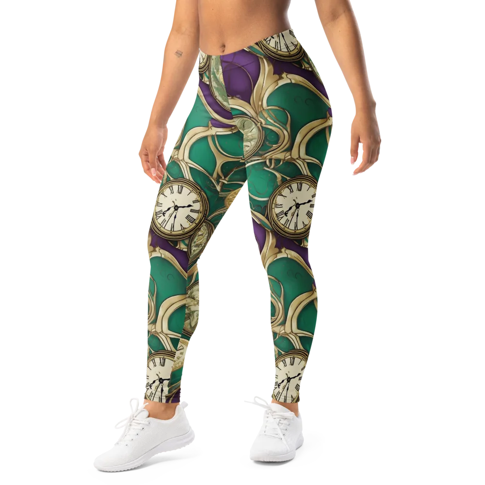 Horological Garden on Leggings — Left Front