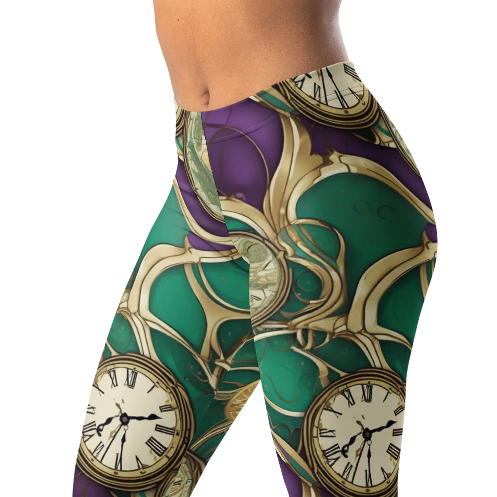 Horological Garden on Leggings — Left Front