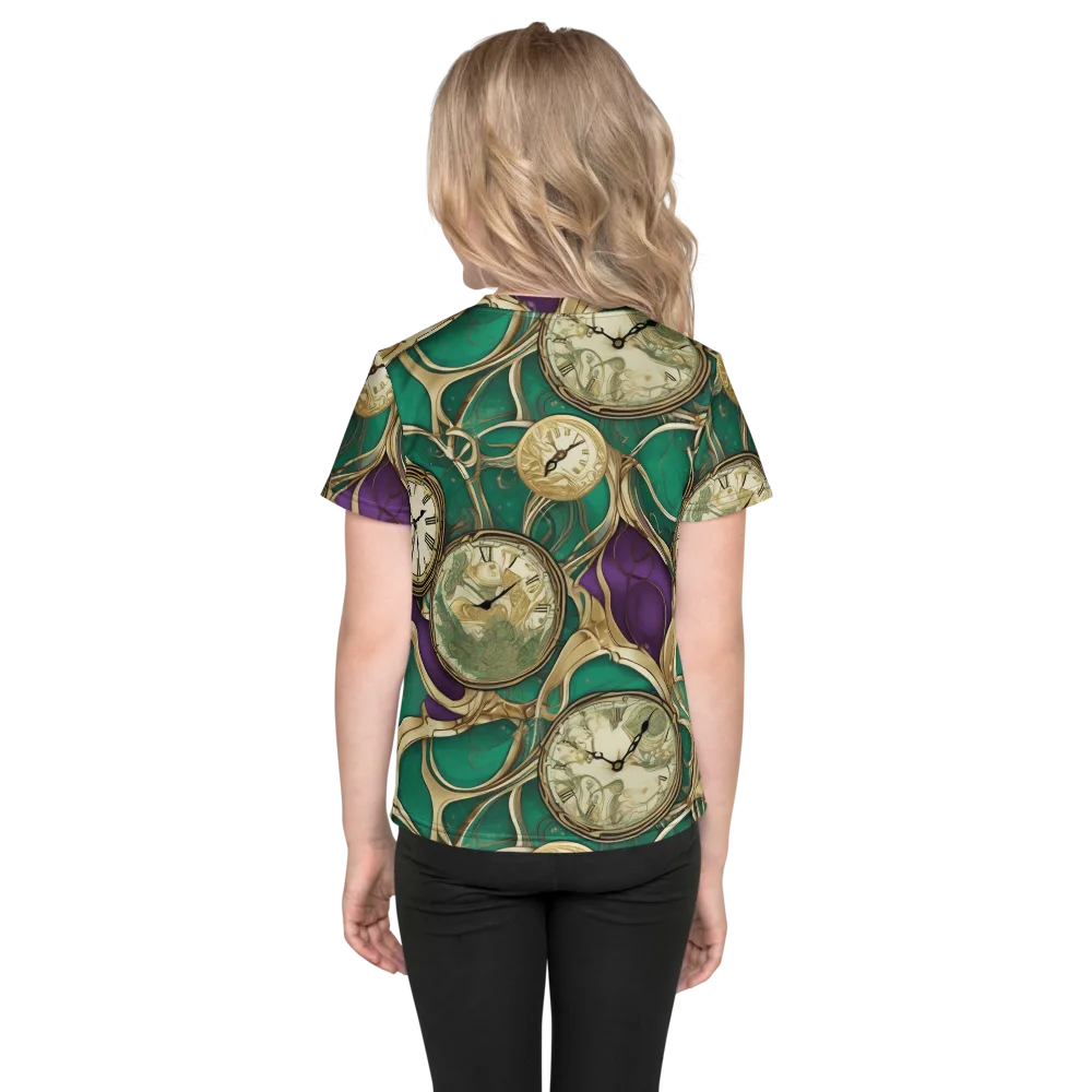 Horological Garden on Kids Crew Neck T-Shirt — Back