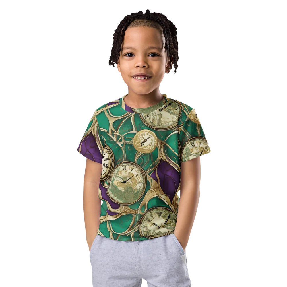 Horological Garden on Kids Crew Neck T-Shirt — Front