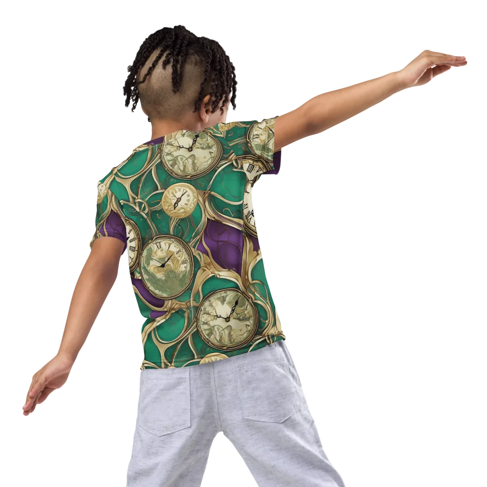 Horological Garden on Kids Crew Neck T-Shirt — Back