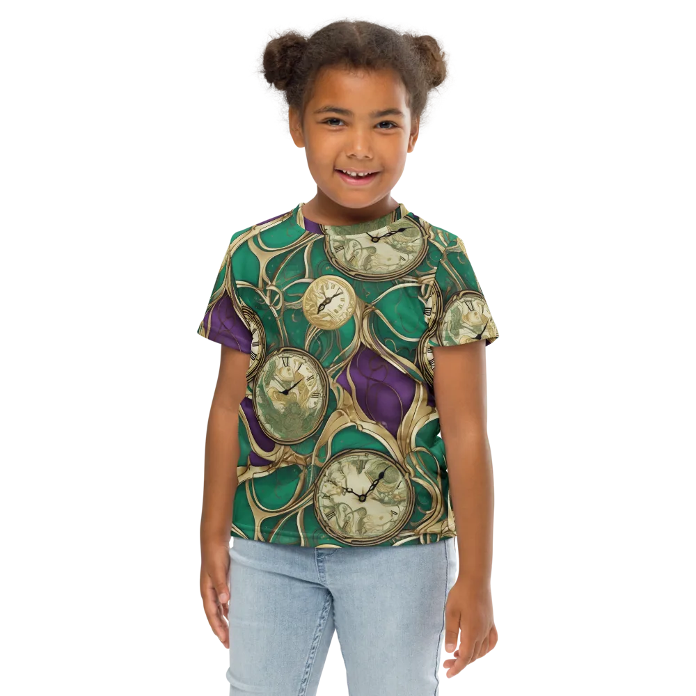 Horological Garden on Kids Crew Neck T-Shirt — Front
