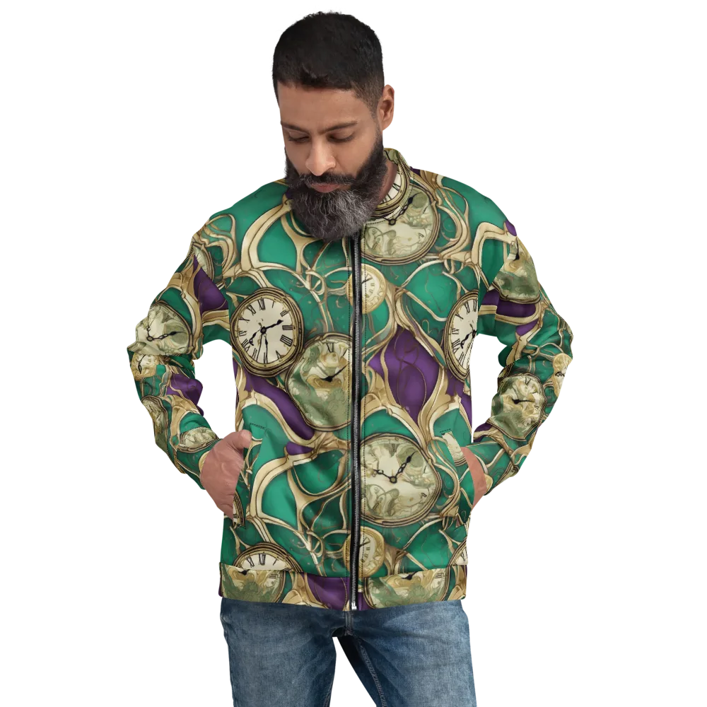Horological Garden on Bomber Jacket — Front