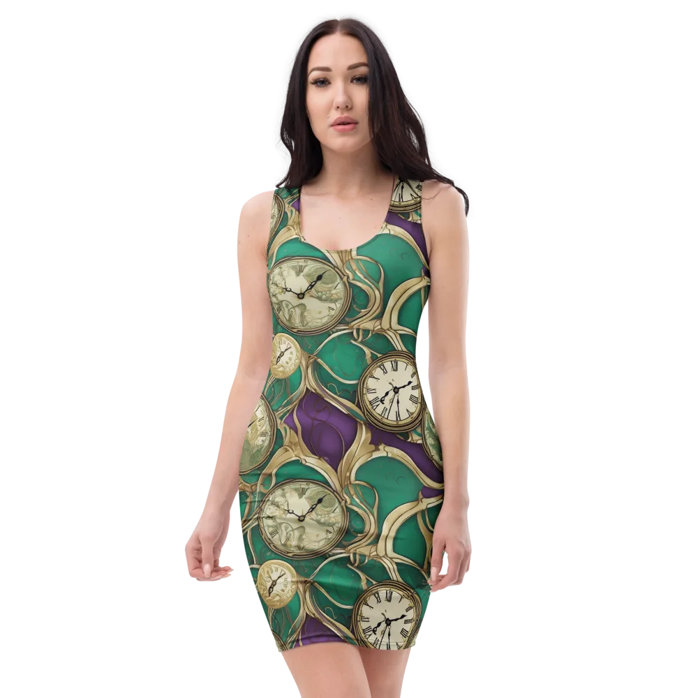 Horological Garden on Bodycon Dress — Front