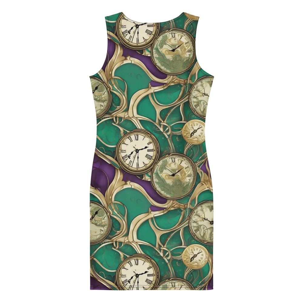 Horological Garden on Bodycon Dress — Back