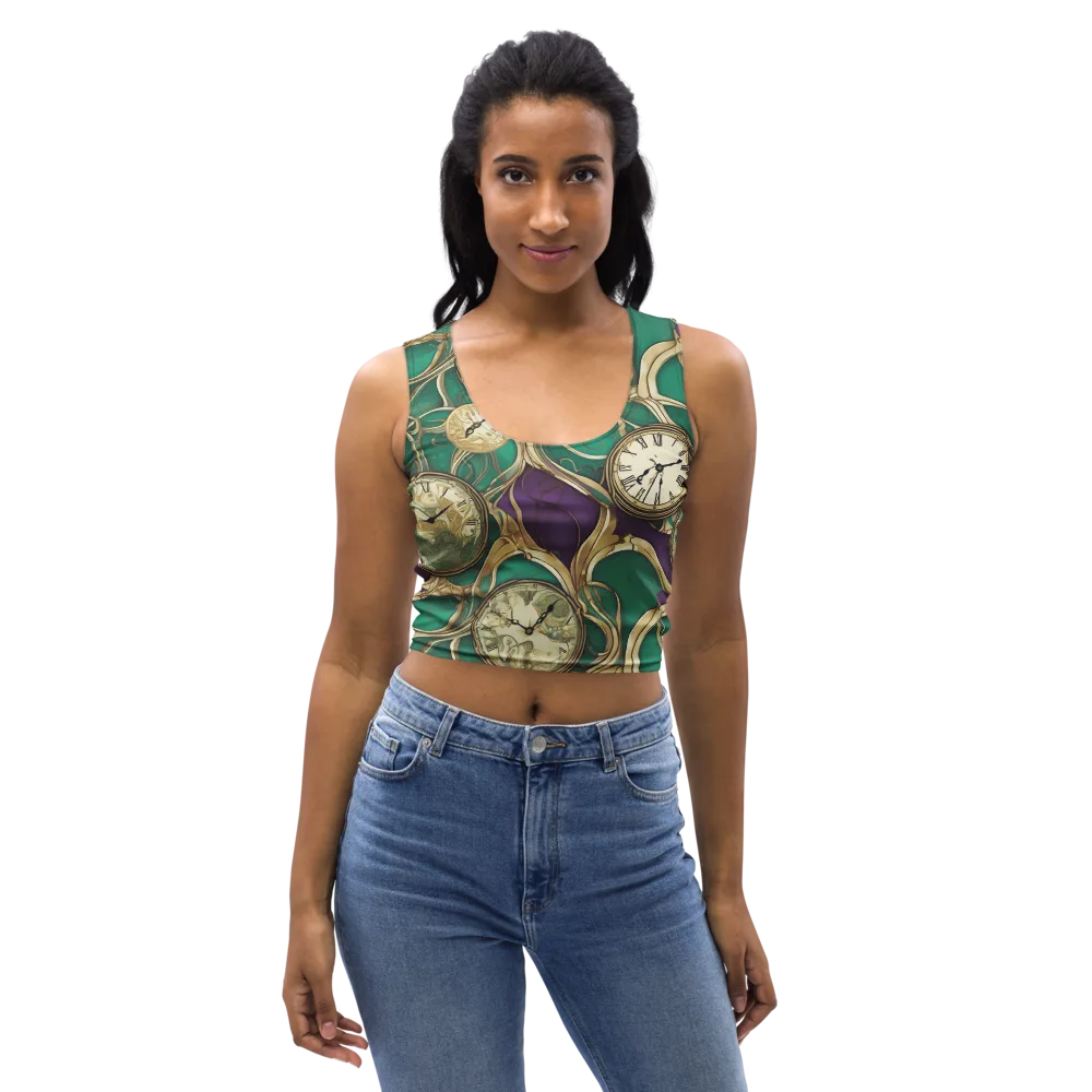 Horological Garden on Crop Top — Front
