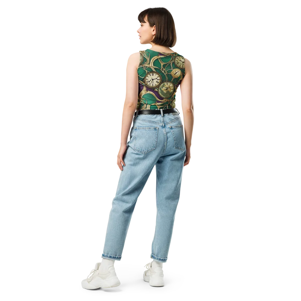 Horological Garden on Crop Top — Back