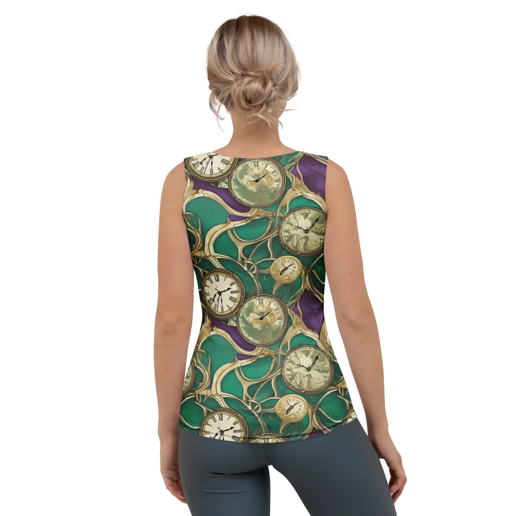 Horological Garden on Women's Tank Top — Back