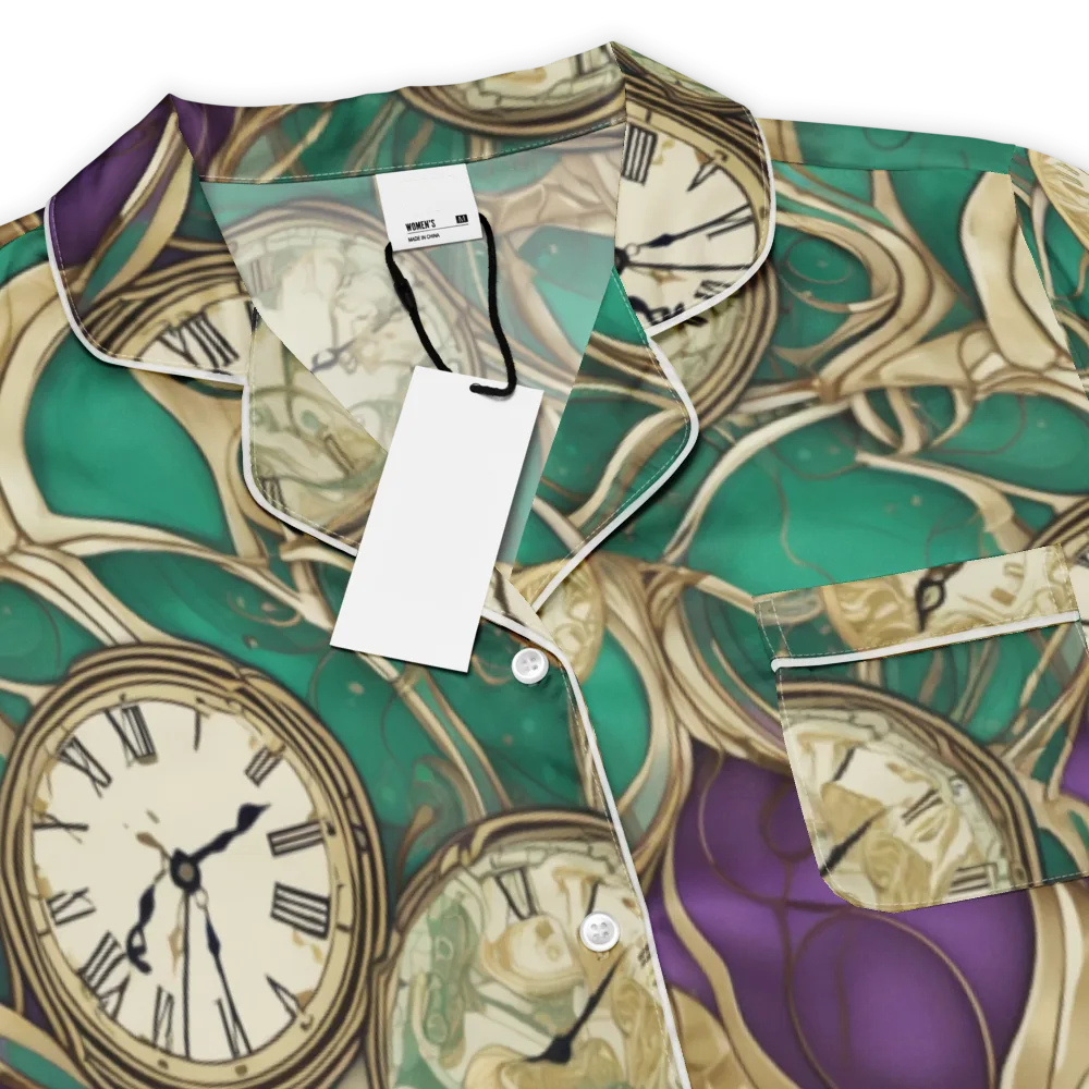 Horological Garden on Women's Short Sleeve Pajama Top — Product details
