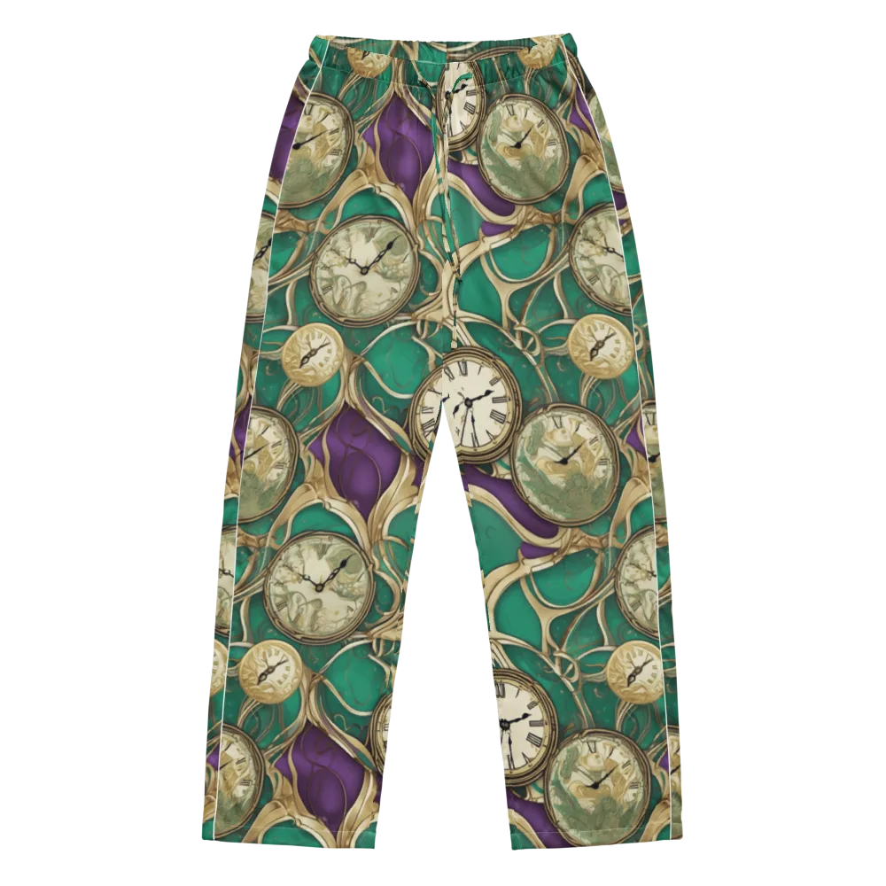 Horological Garden on Women's Pajama Pants — Front