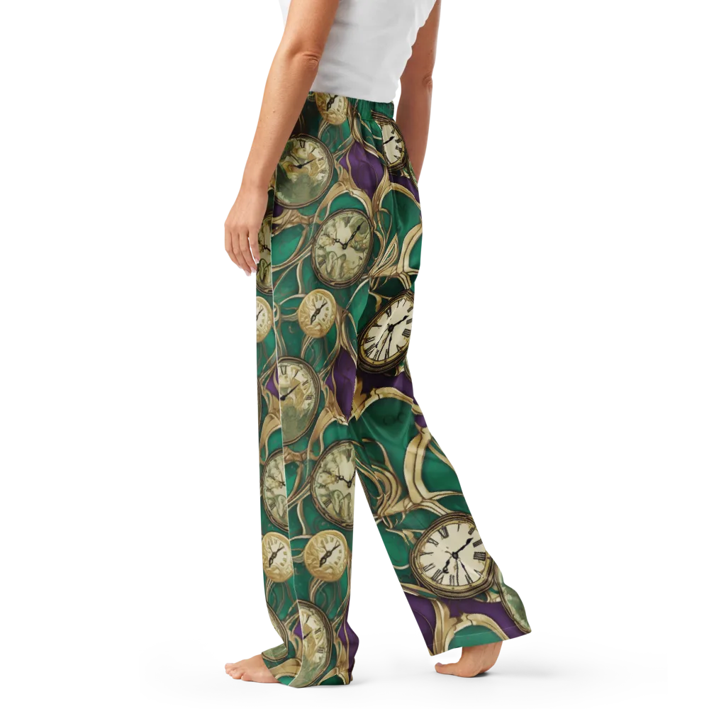Horological Garden on Women's Pajama Pants — Left