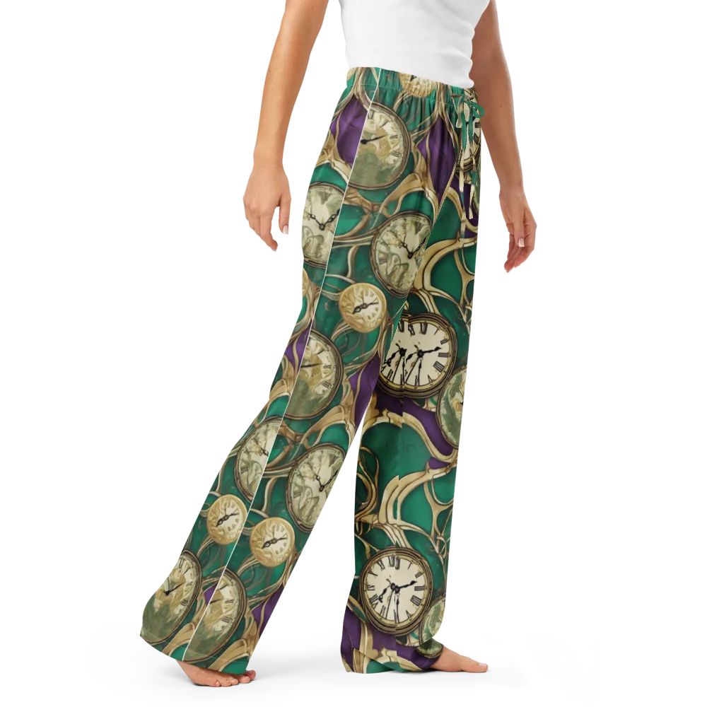 Horological Garden on Women's Pajama Pants — Right Front