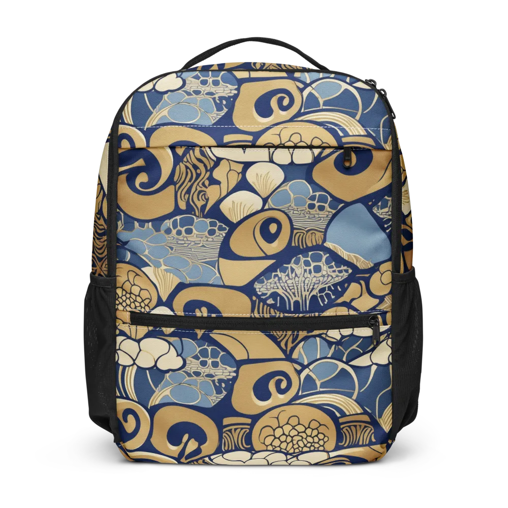 Art Nouveau Reef on Utility Backpack — Front