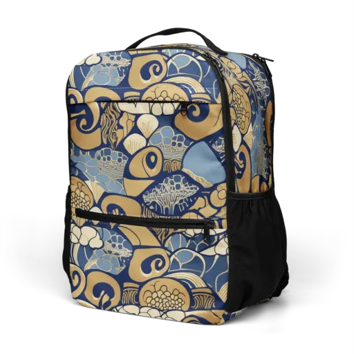 Art Nouveau Reef on a Utility Backpack