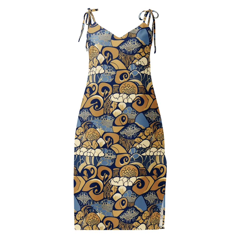 Art Nouveau Reef on Slip Dress — Front