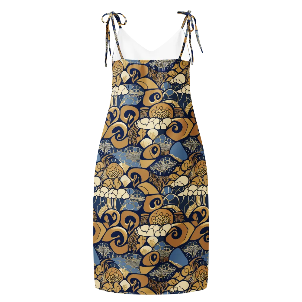 Art Nouveau Reef on Slip Dress — Back