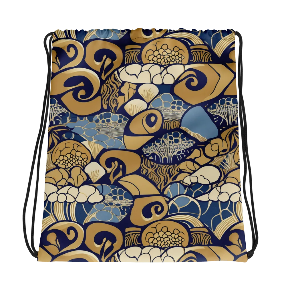 Art Nouveau Reef on Drawstring Bag — Photo