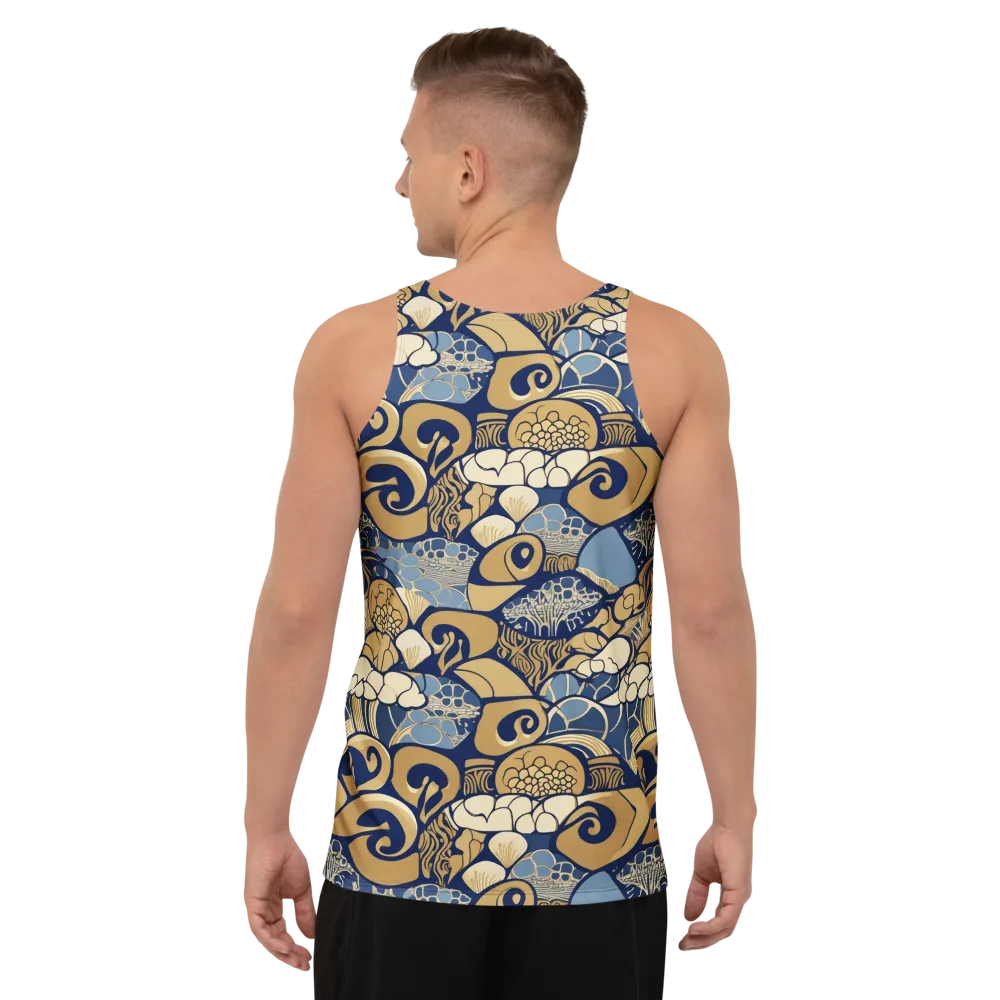 Art Nouveau Reef on Men's Tank Top — Back