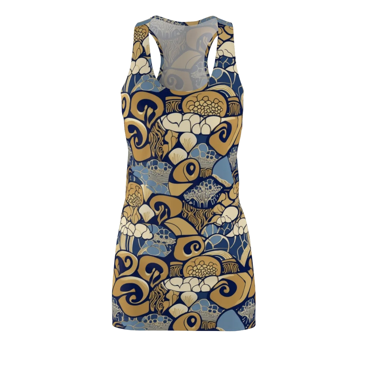 Art Nouveau Reef on Racerback Dress — Front
