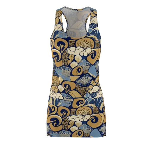 Art Nouveau Reef on a Racerback Dress