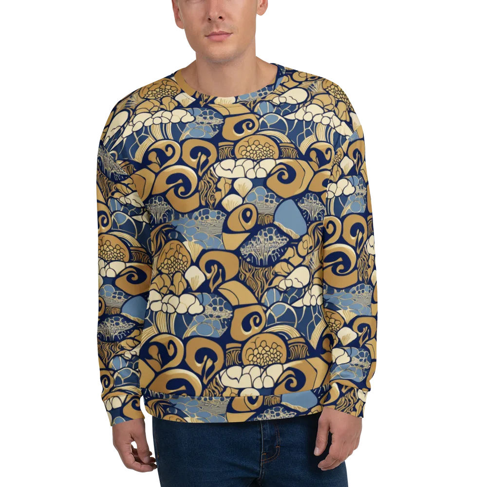 Art Nouveau Reef on Sweatshirt — Front