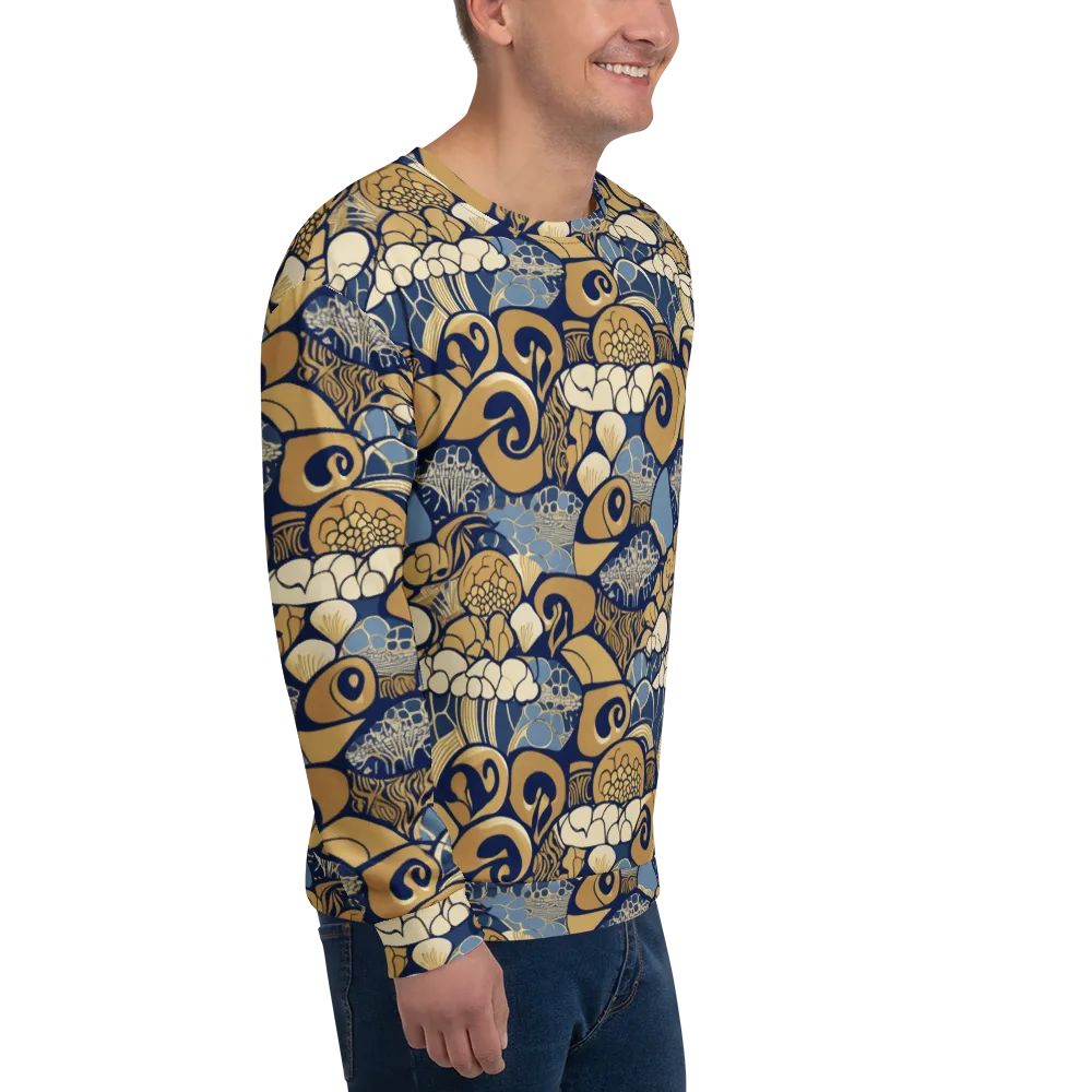Art Nouveau Reef on Sweatshirt — Right Front
