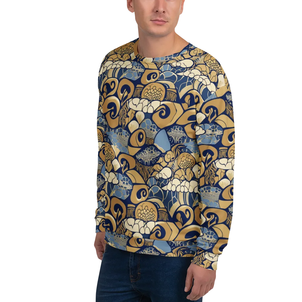 Art Nouveau Reef on Sweatshirt — Left Front