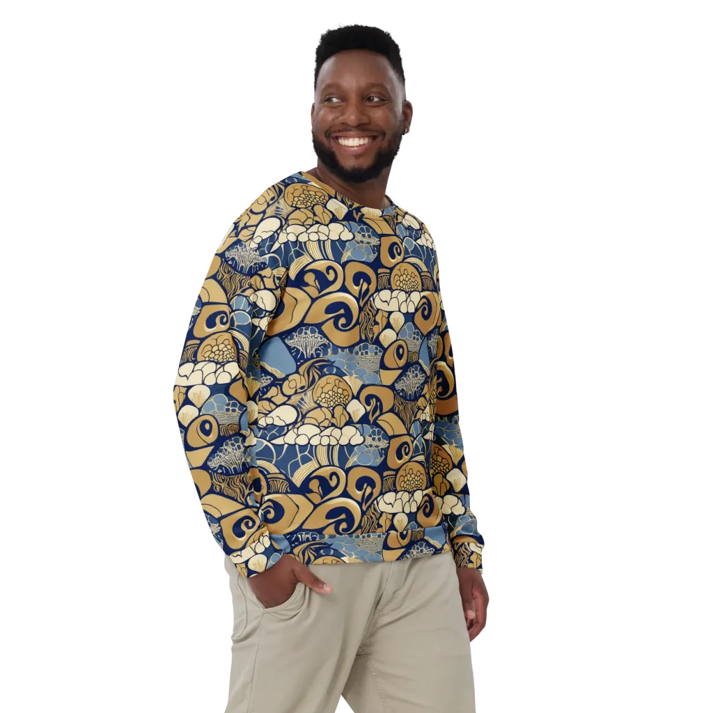 Art Nouveau Reef on Sweatshirt — Front