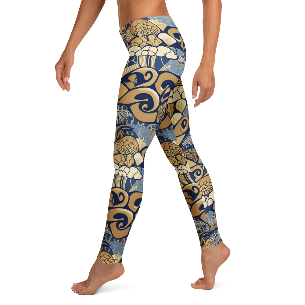 Art Nouveau Reef on Leggings — Left