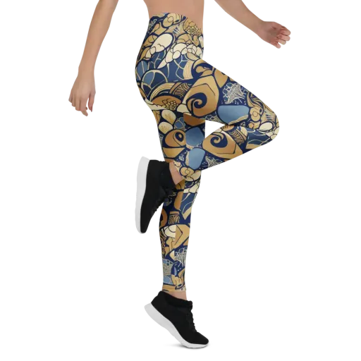 Art Nouveau Reef on a Leggings