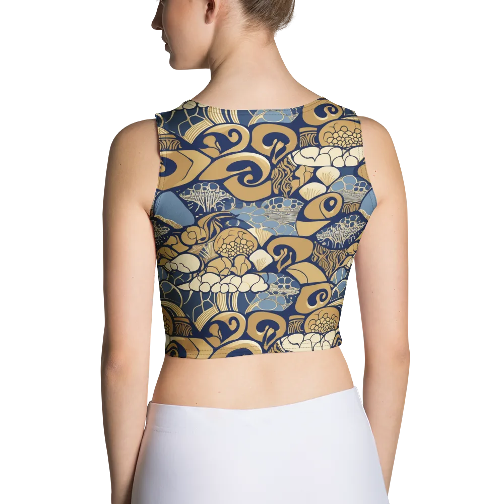 Art Nouveau Reef on Crop Top — Back
