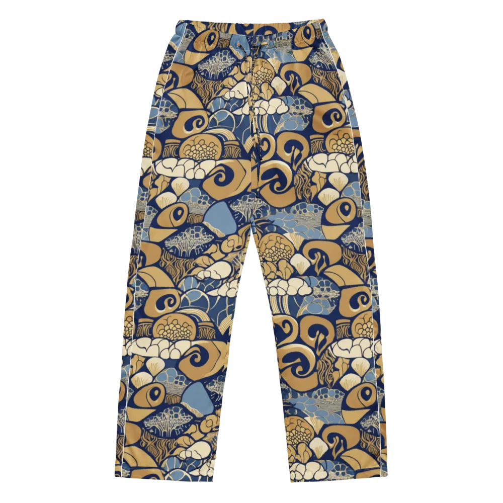 Art Nouveau Reef on Women's Pajama Pants — Front