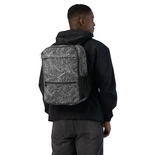 Noir Topography on a Utility Backpack