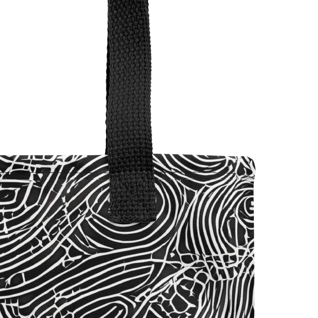 Noir Topography on Tote Bag — Product details