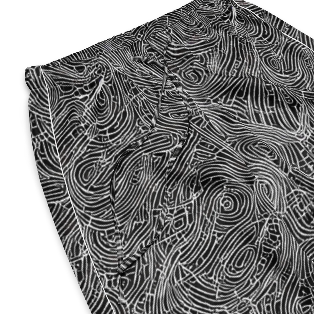 Noir Topography on Women's Pajama Pants — Product details