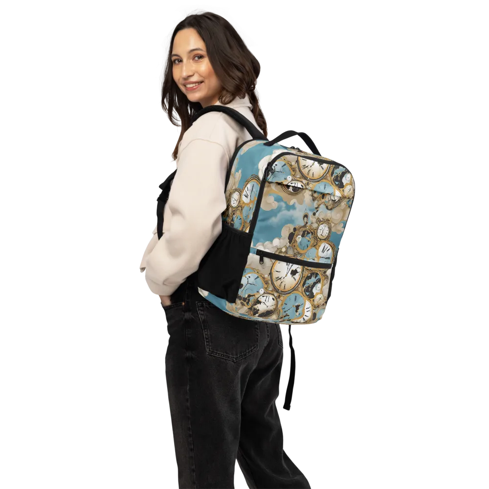 Chronos in the Clouds on Utility Backpack — Back