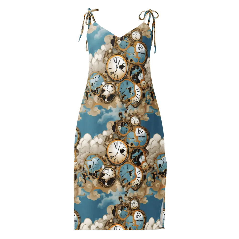 Chronos in the Clouds on Slip Dress — Front
