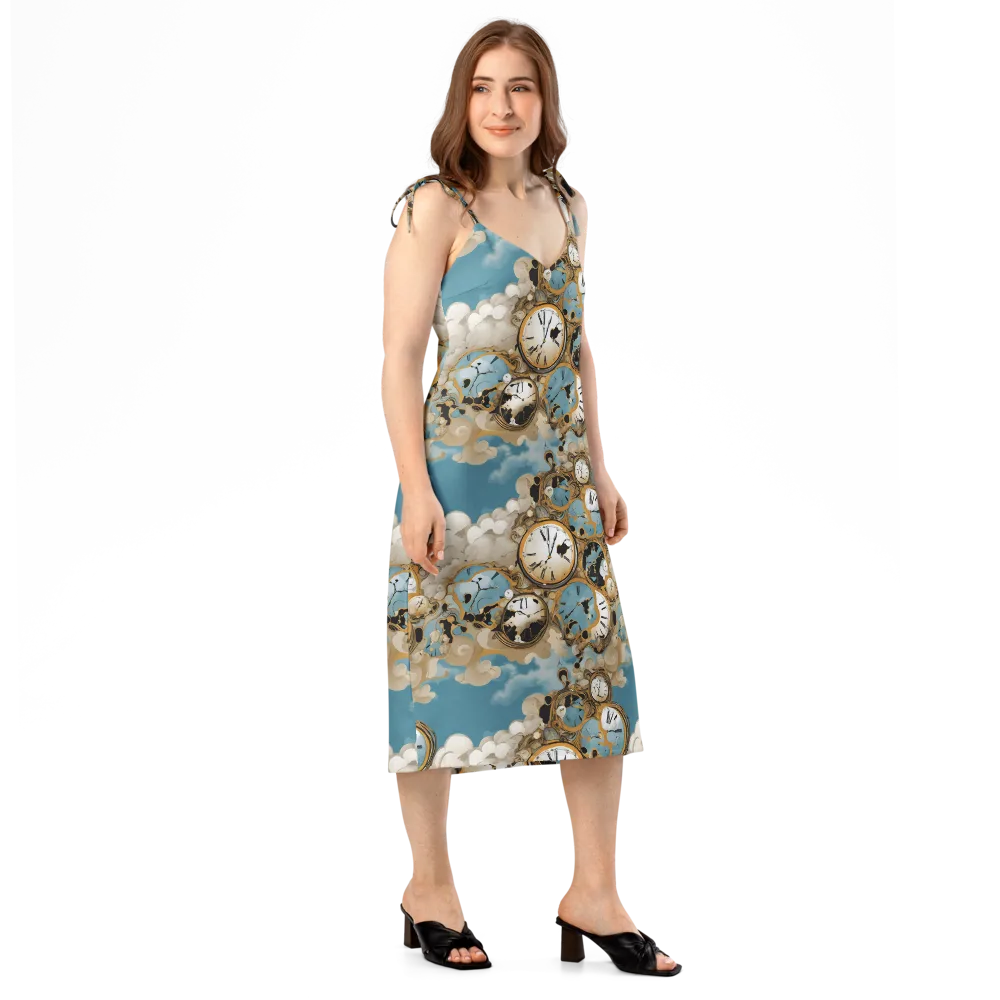 Chronos in the Clouds on Slip Dress — Right Front