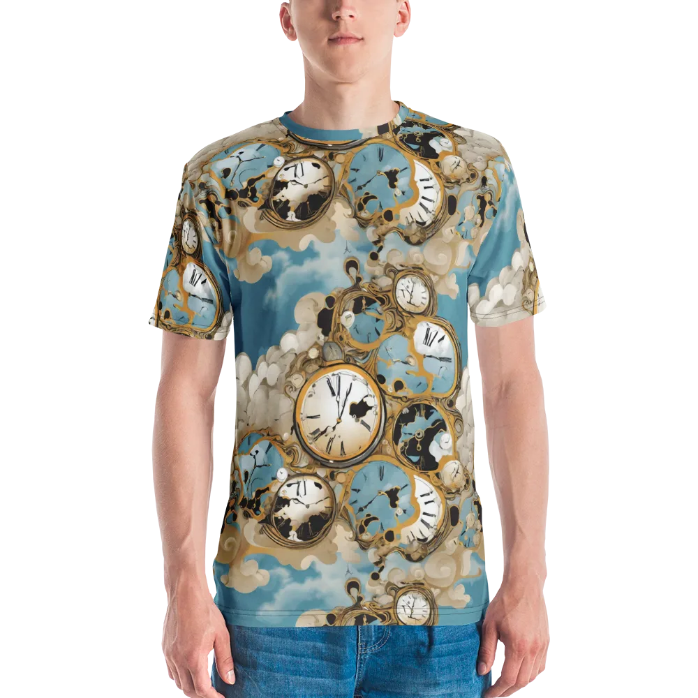 Chronos in the Clouds on Men's Crew Neck T-Shirt — Front