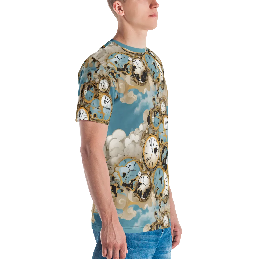 Chronos in the Clouds on Men's Crew Neck T-Shirt — Right