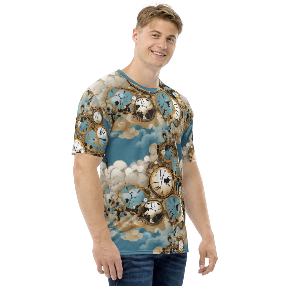 Chronos in the Clouds on Men's Crew Neck T-Shirt — Right