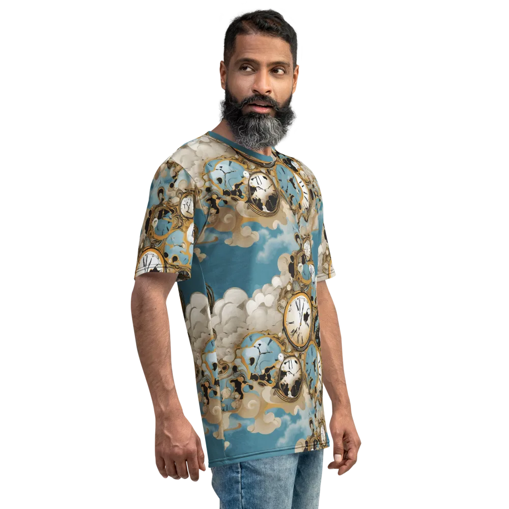 Chronos in the Clouds on Men's Crew Neck T-Shirt — Right