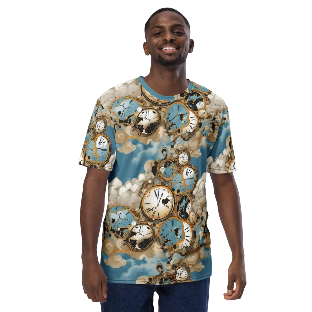 Chronos in the Clouds on Men's Crew Neck T-Shirt — Front