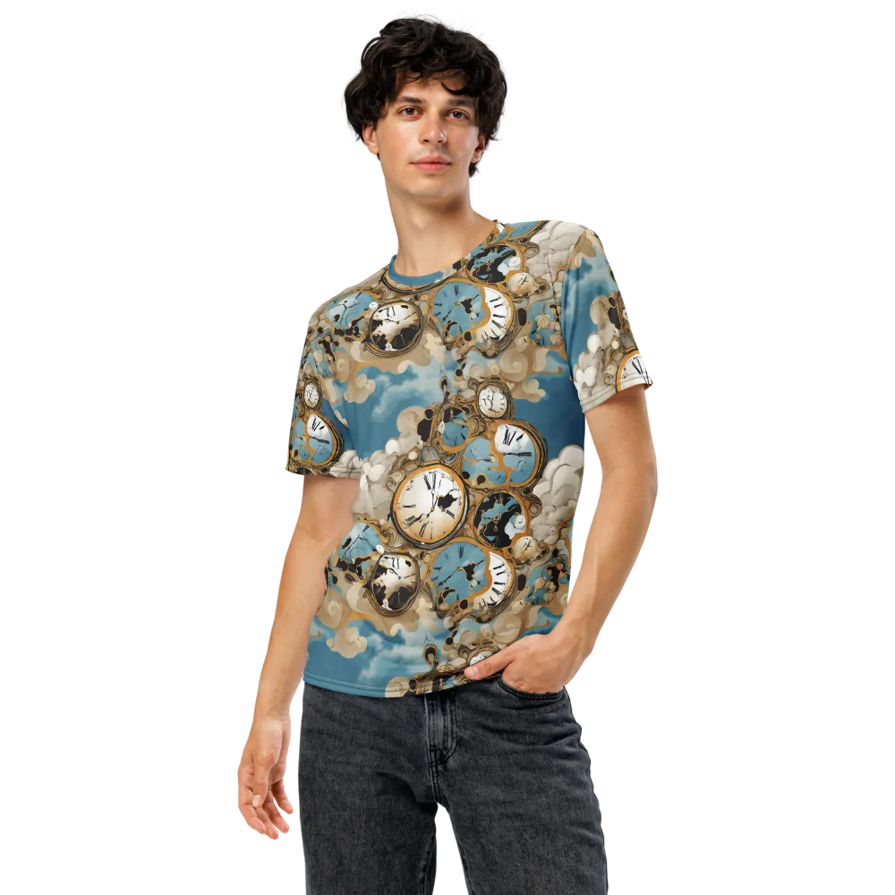 Chronos in the Clouds on Men's Crew Neck T-Shirt — Front