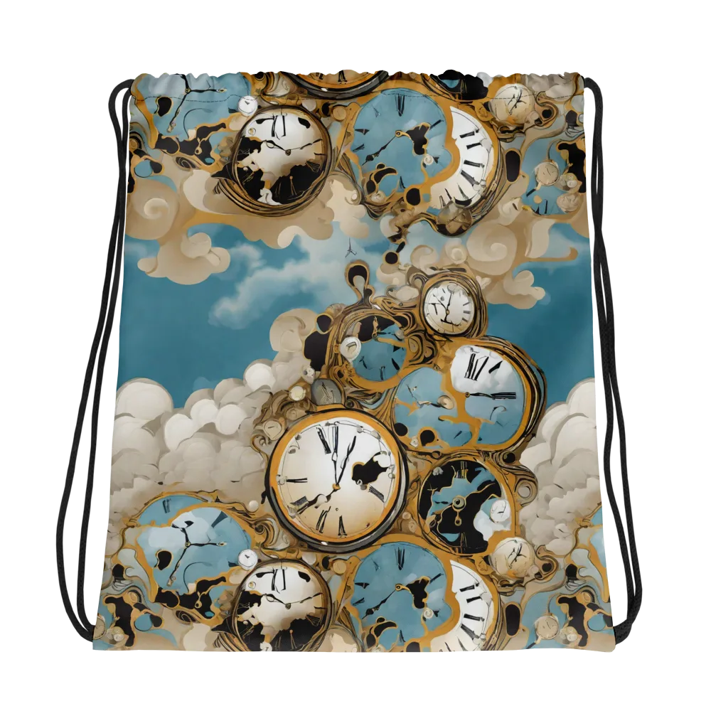 Chronos in the Clouds on Drawstring Bag — Photo