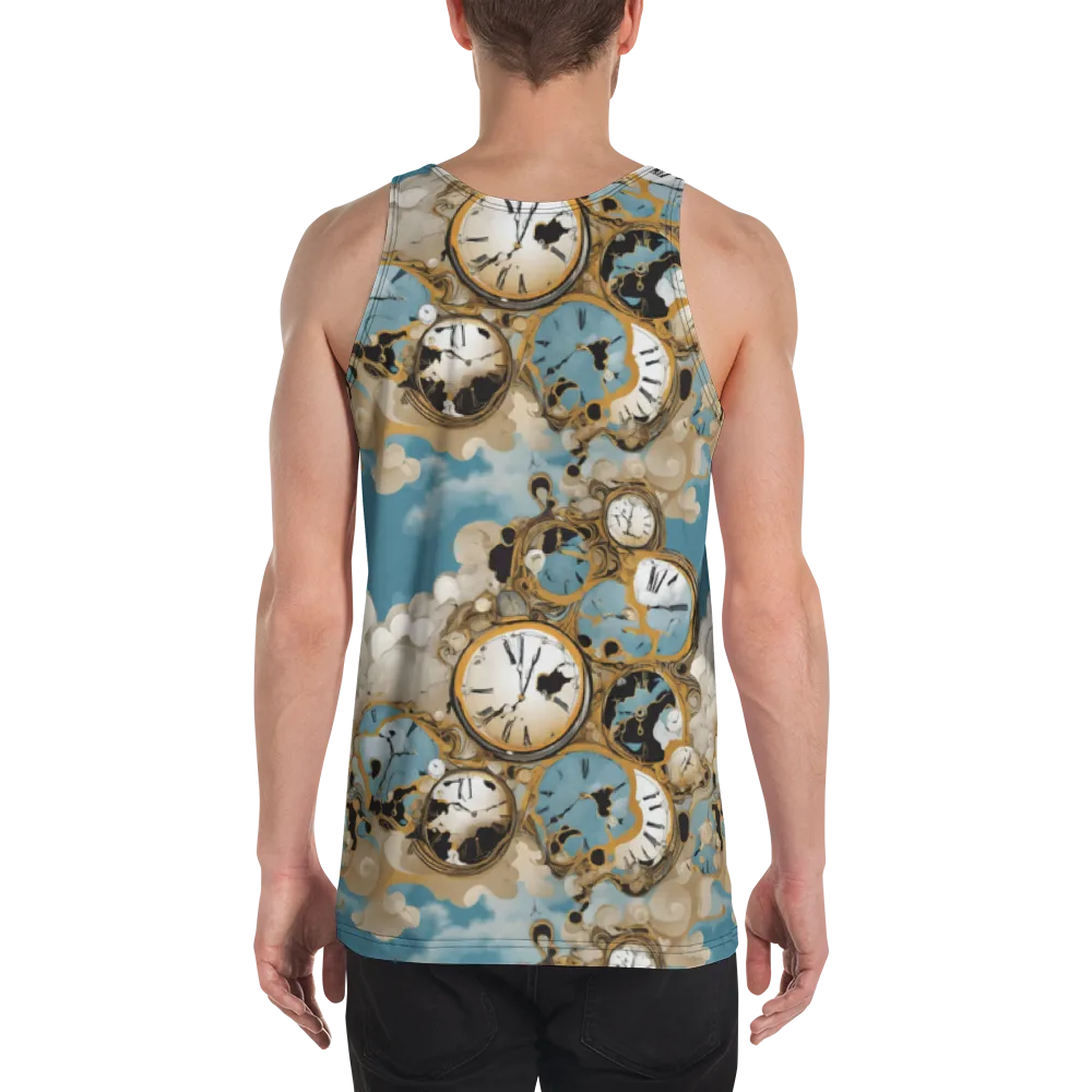 Chronos in the Clouds on Men's Tank Top — Back