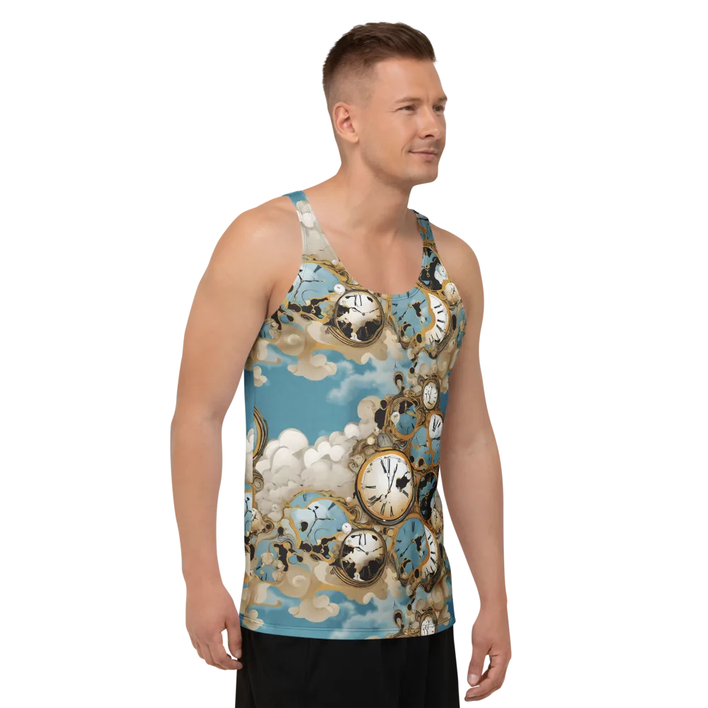 Chronos in the Clouds on Men's Tank Top — Right Front