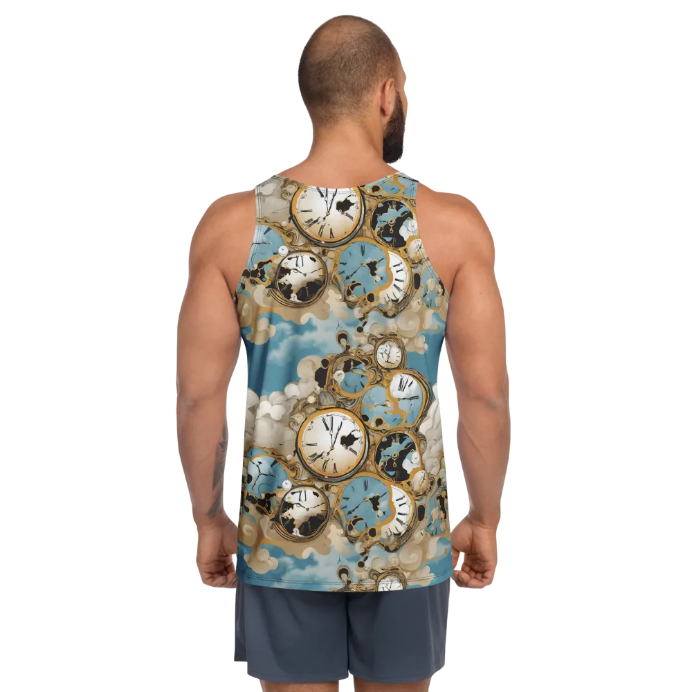 Chronos in the Clouds on Men's Tank Top — Back