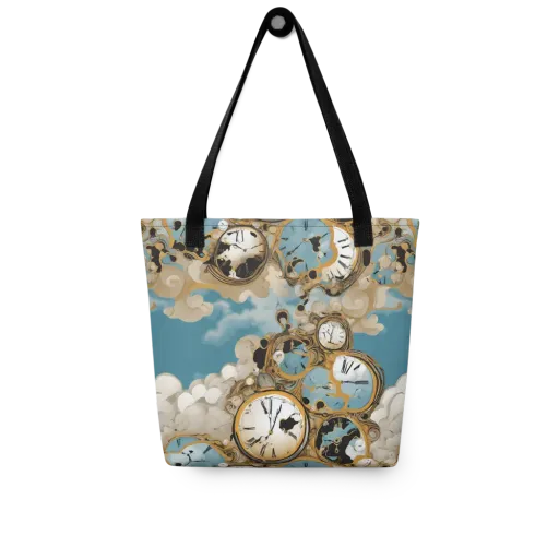 Chronos in the Clouds on a Tote Bag